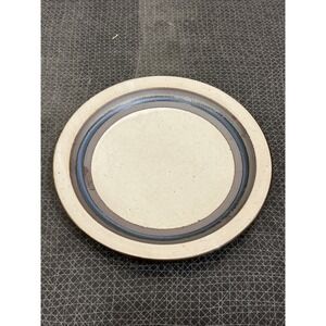 Otagiri Horizon Salad Plates Vintage Japan 8.25" Blue Gray Stoneware 1970s MCM